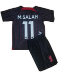 New Liverpooooool Black Salah Premium Soccer Uniform 2023