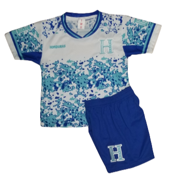 Kids Honduras Camo Away Premium Soccer Uniform 2023