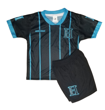 Kids Honduras Black Away Premium Soccer Uniform 2023