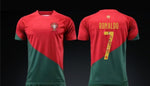 Limited Edition Portugal Ronaldo Red Premium Soccer Jersey 2023