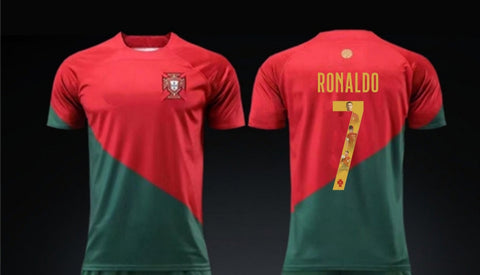 Limited Edition Portugal Ronaldo Red Premium Soccer Jersey 2023