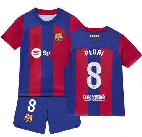 Kids Barcelona Pedriiiii Premium Soccer Uniform 2023
