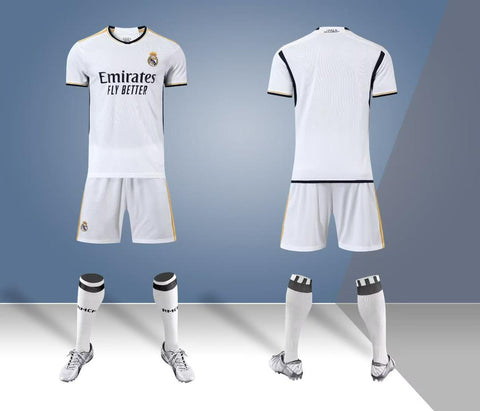 New Real Madrid White Premium Soccer Uniform 2023