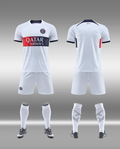 New Paris White Premium Soccer Uniform 2023