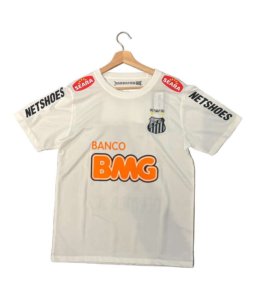 Retro Neymar Jr. Santos de Brazil Home Adult Jersey