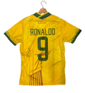 Ronaldo Nazario Brazil Yellow Cristo Adult Jersey