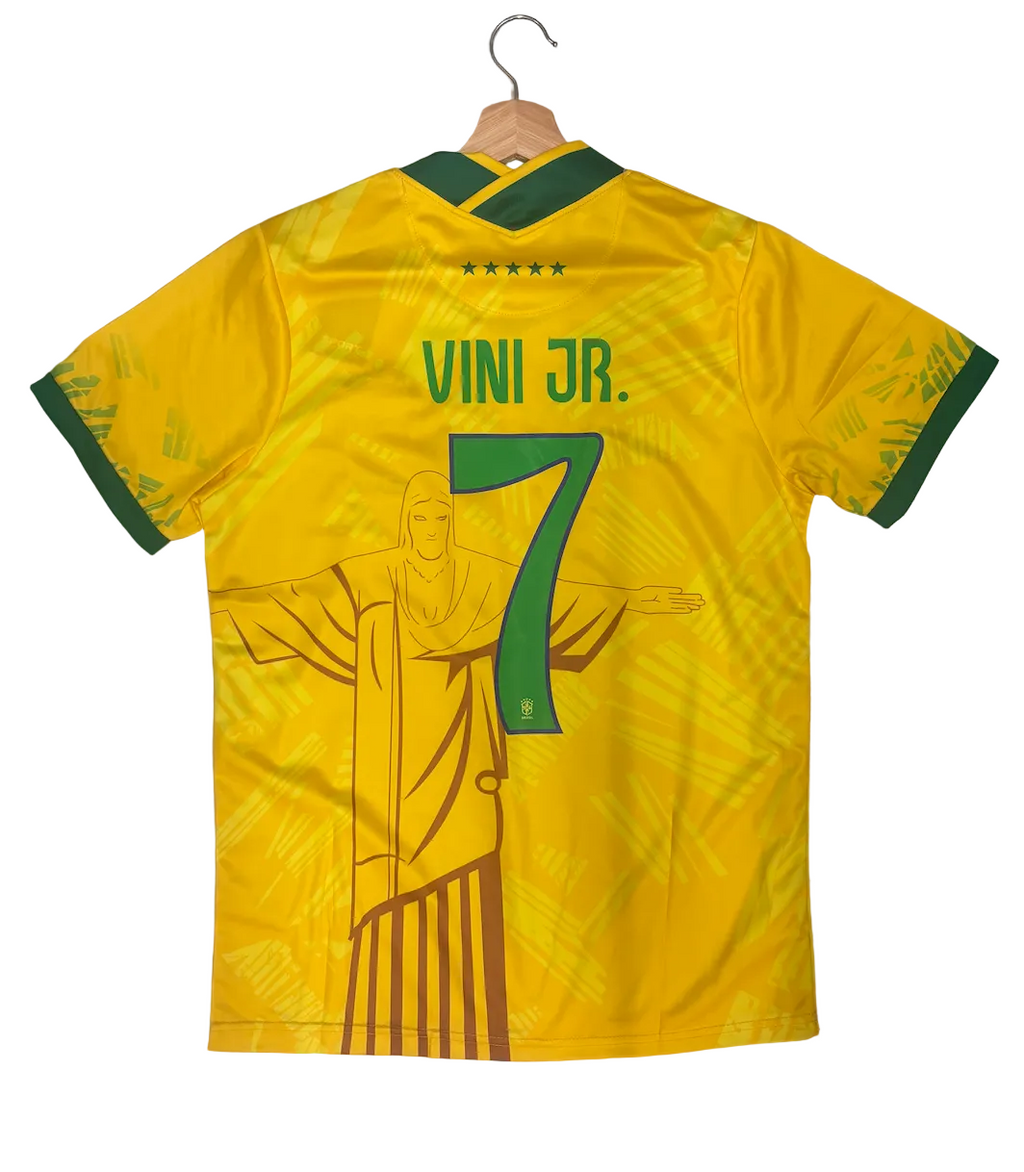 Vini Jr. Brazil Yellow Cristo Adult Jersey