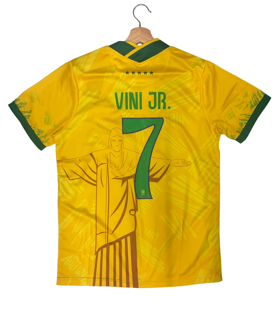 Vini Jr. Brazil Yellow Cristo Adult Jersey