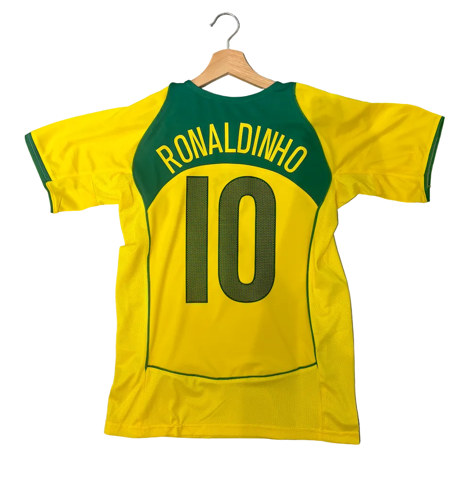 Retro Brazil Ronaldinho Home Adult Jersey
