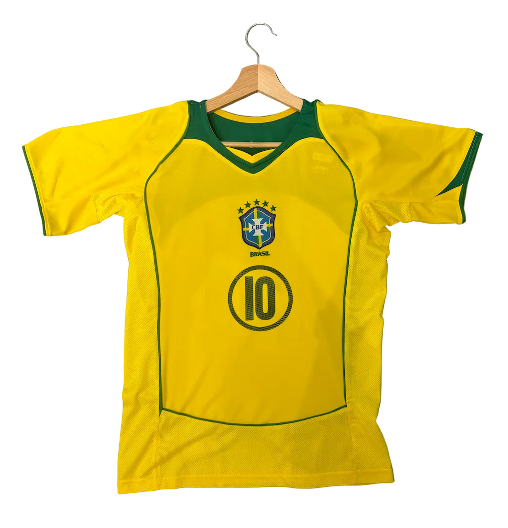Retro Brazil Ronaldinho Home Adult Jersey