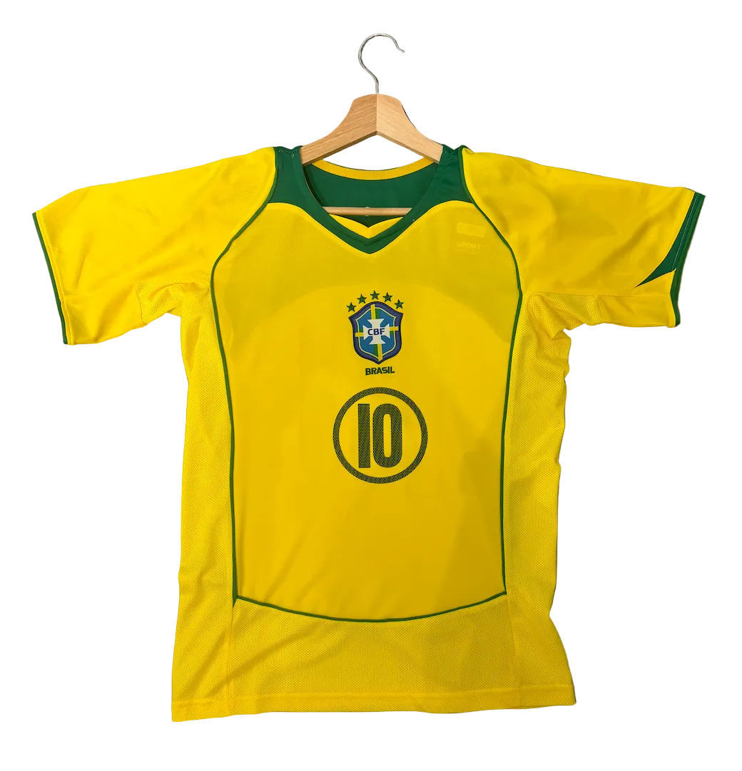 Retro Brazil Ronaldinho Home Adult Jersey