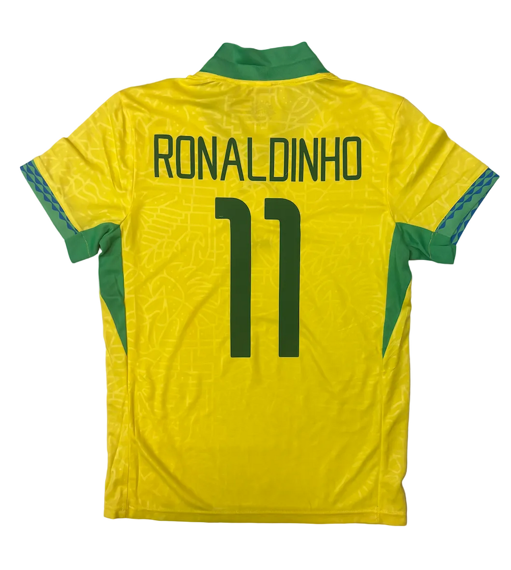 Ronaldinho Brazil Home Adult Jersey