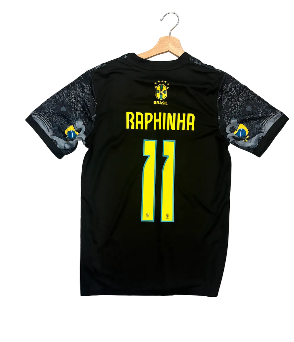 Raphinha Brazil Black Cristo Adult Jersey