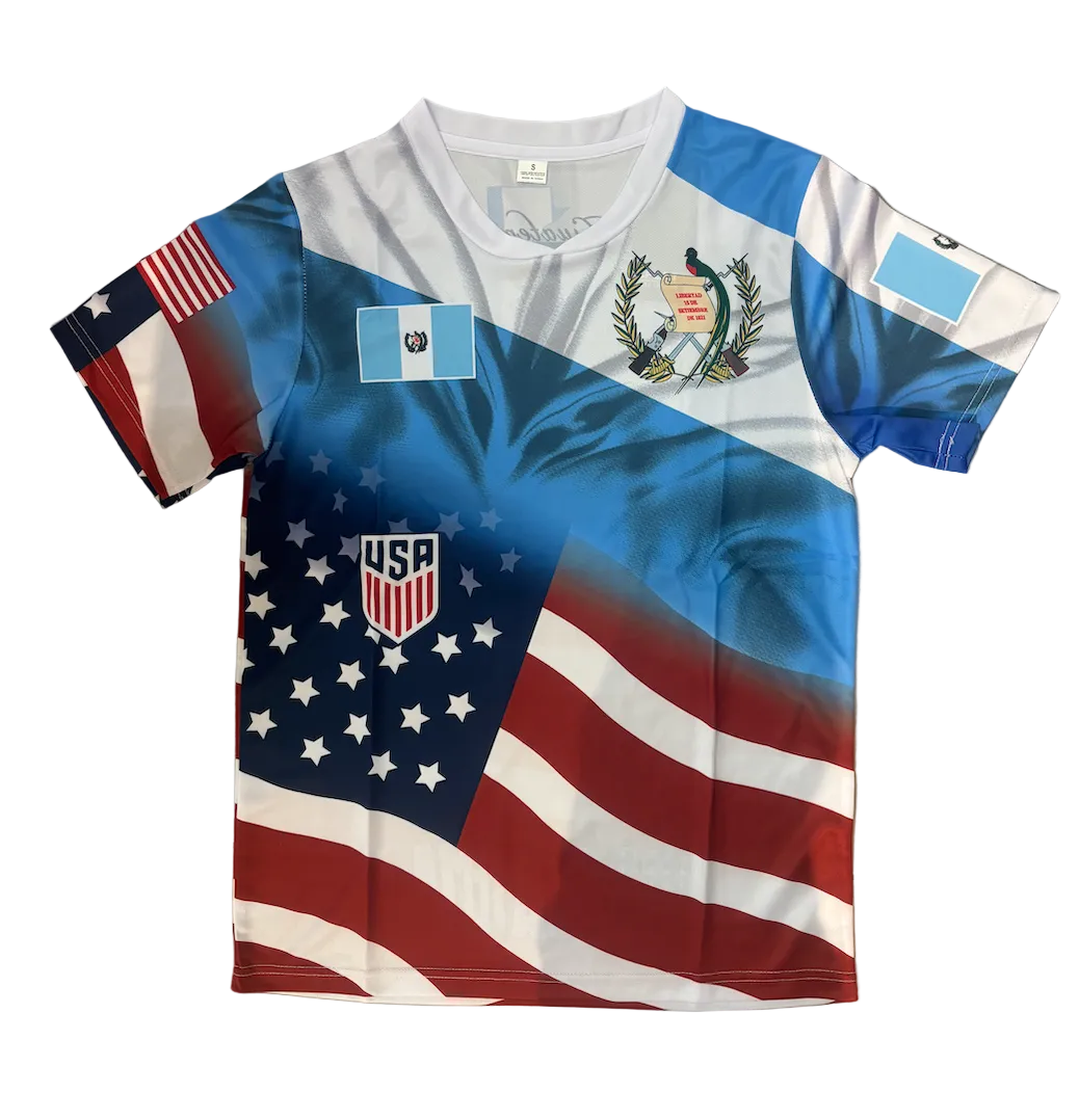 Half Guatemala Half America Adult Jersey