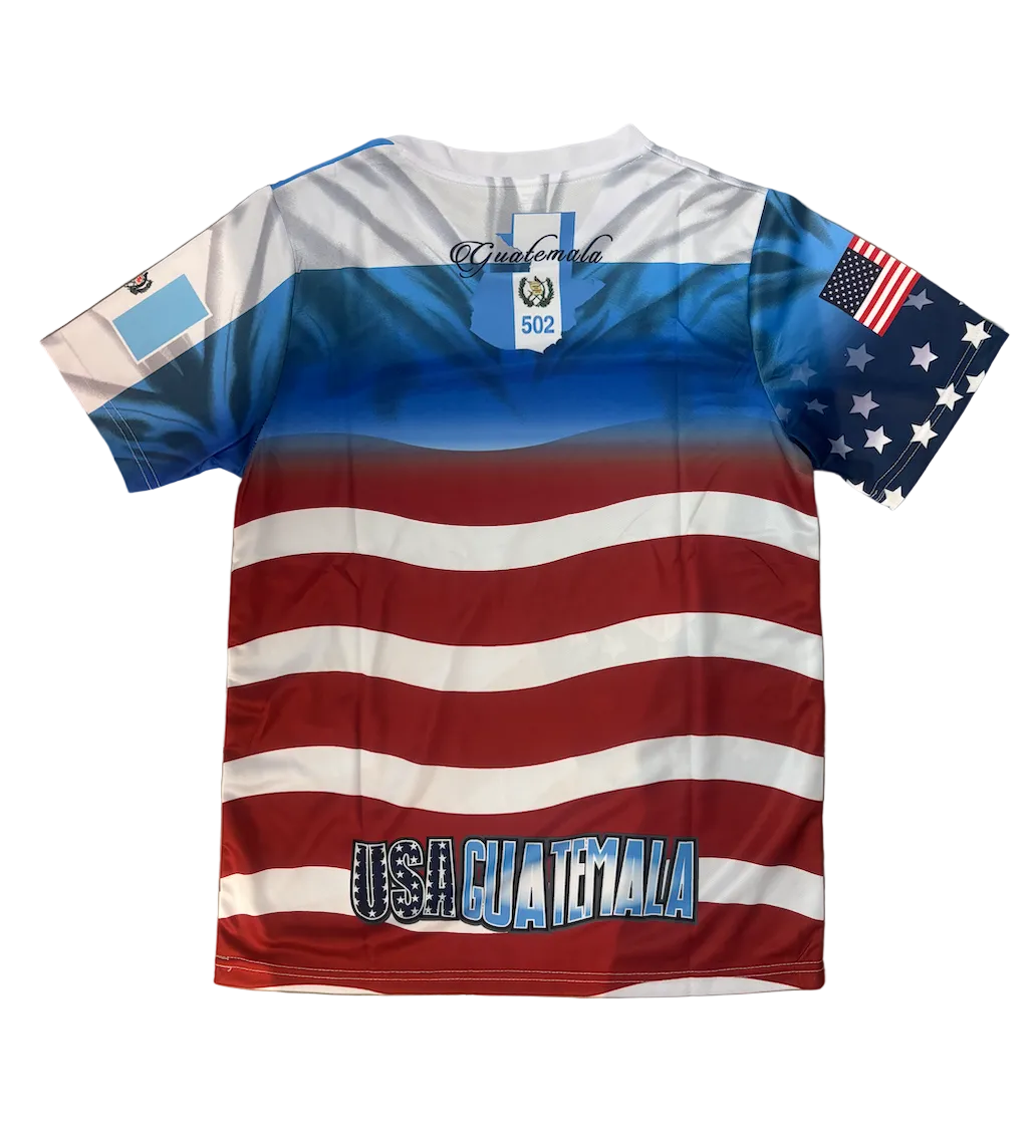 Half Guatemala Half America Adult Jersey