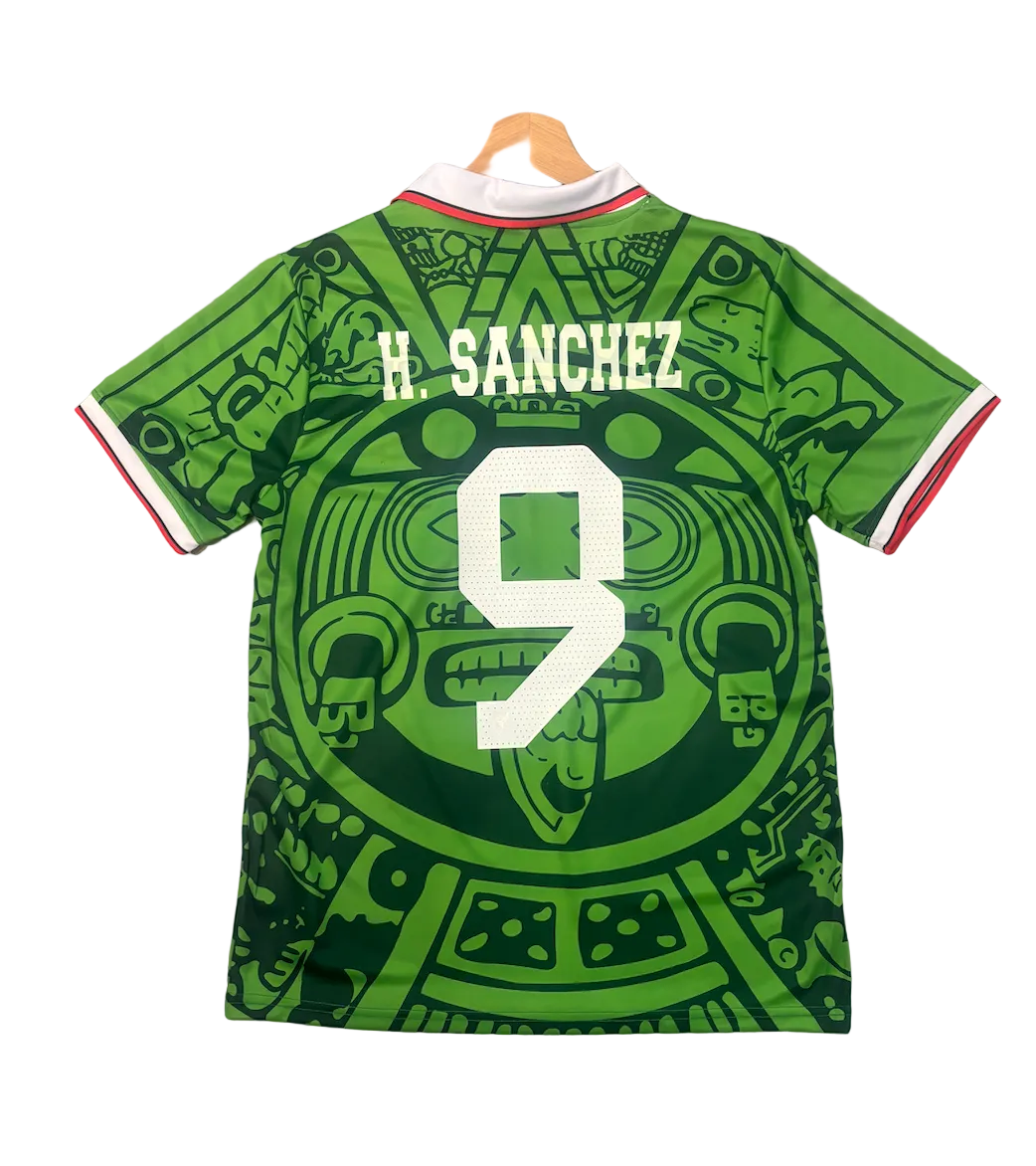 Hugo Sanchez Mexico Retro 1998 World Cup Adult Jersey
