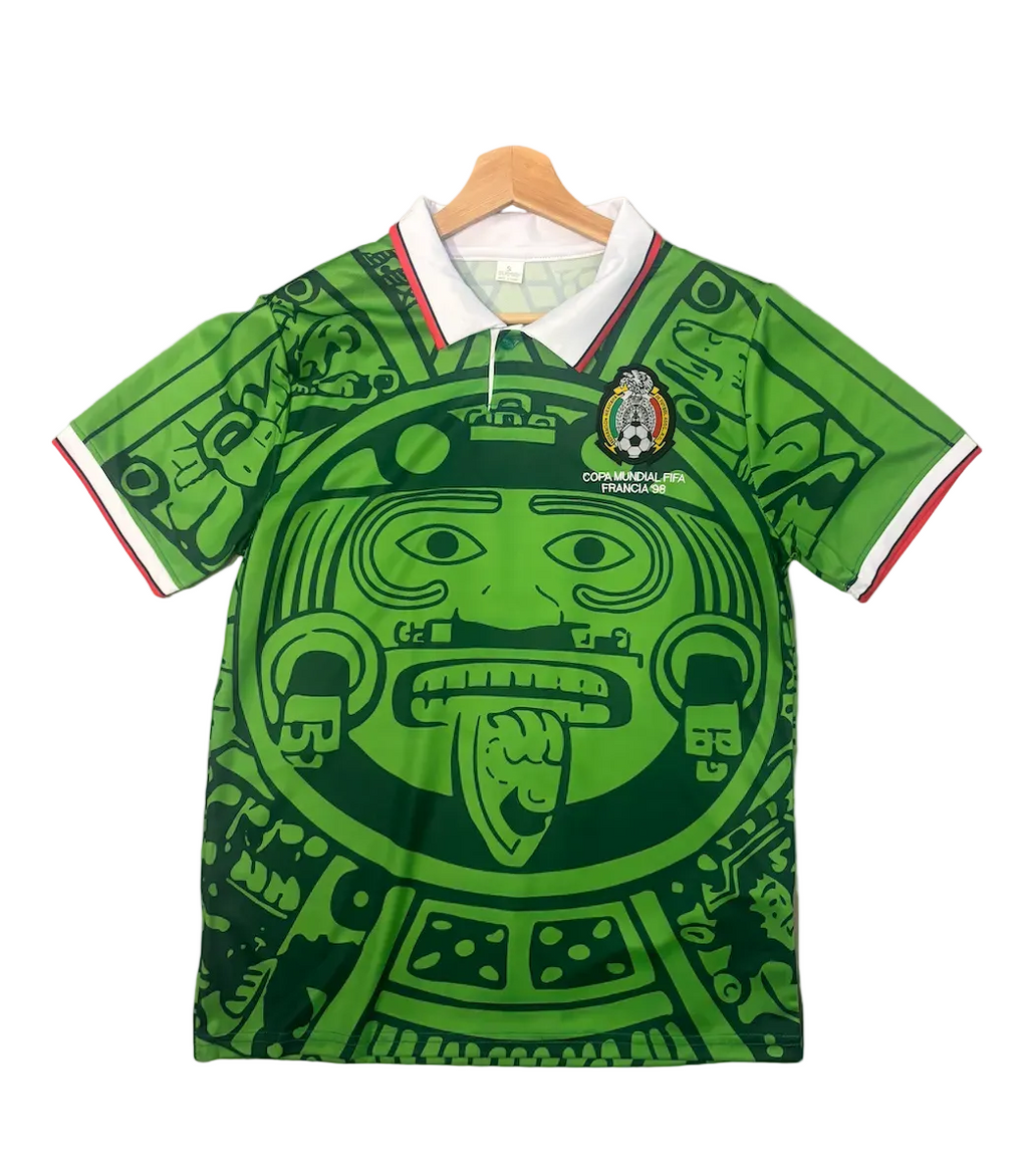 Hugo Sanchez Mexico Retro 1998 World Cup Adult Jersey