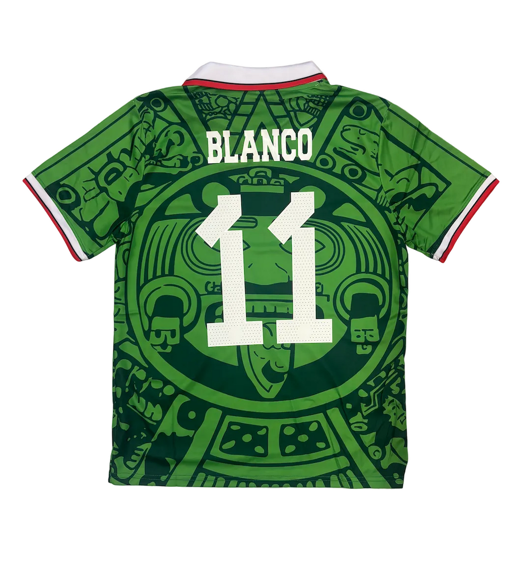 Cuauhtémoc Blanco Mexico Retro 1998 World Cup Adult Jersey