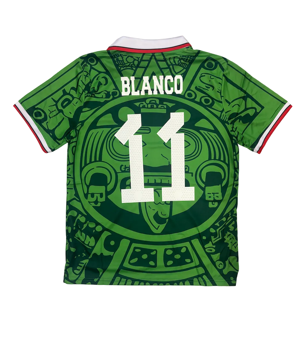 Cuauhtémoc Blanco Mexico Retro 1998 World Cup Adult Jersey