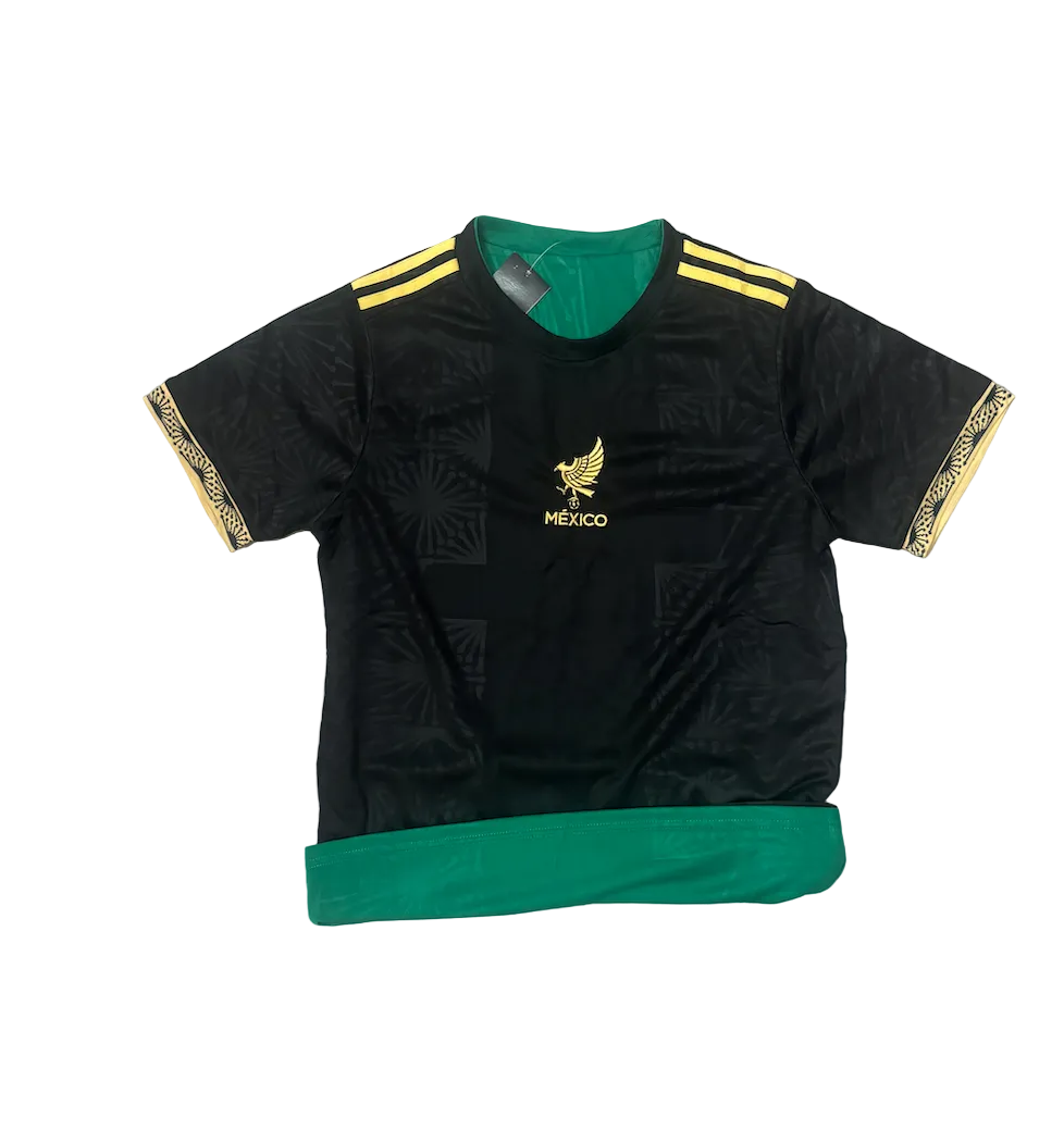 Mexico Black and Green Adult Reversible Jersey