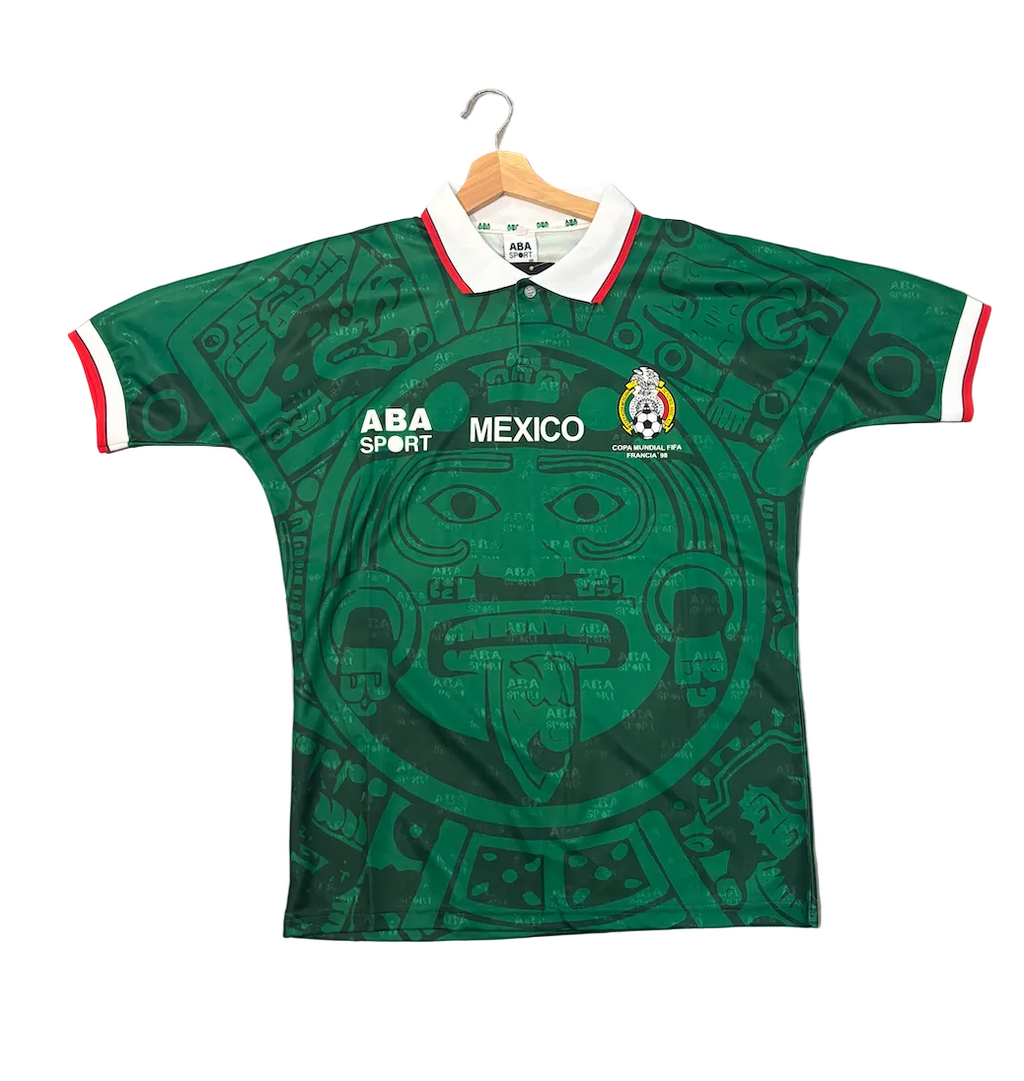 Retro Mexico 1998 World Cup Green Adult Jersey