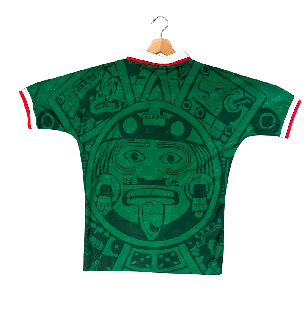 Retro Mexico 1998 World Cup Green Adult Jersey