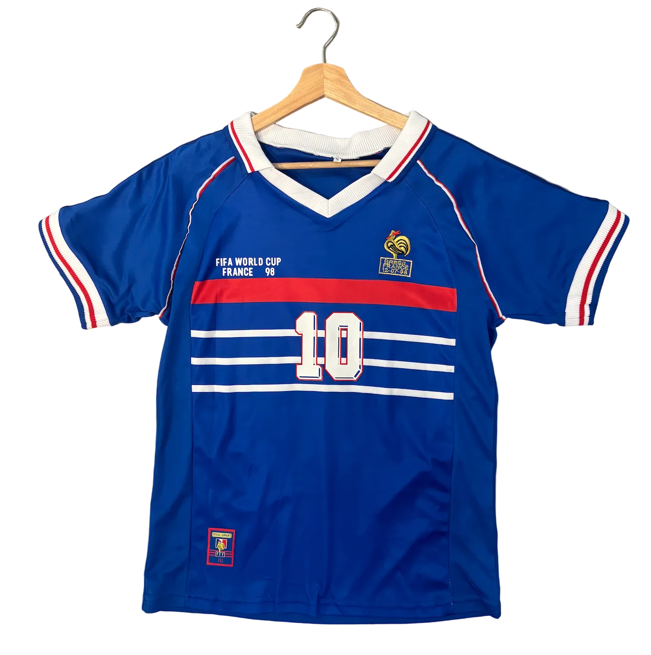 Retro Zinedine Zidane France Home Adult Jersey