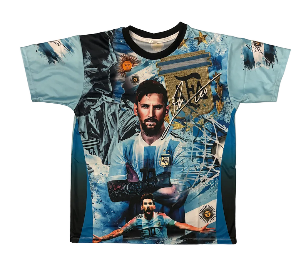 Lionel Messi Argentina Graphic Adult Jersey