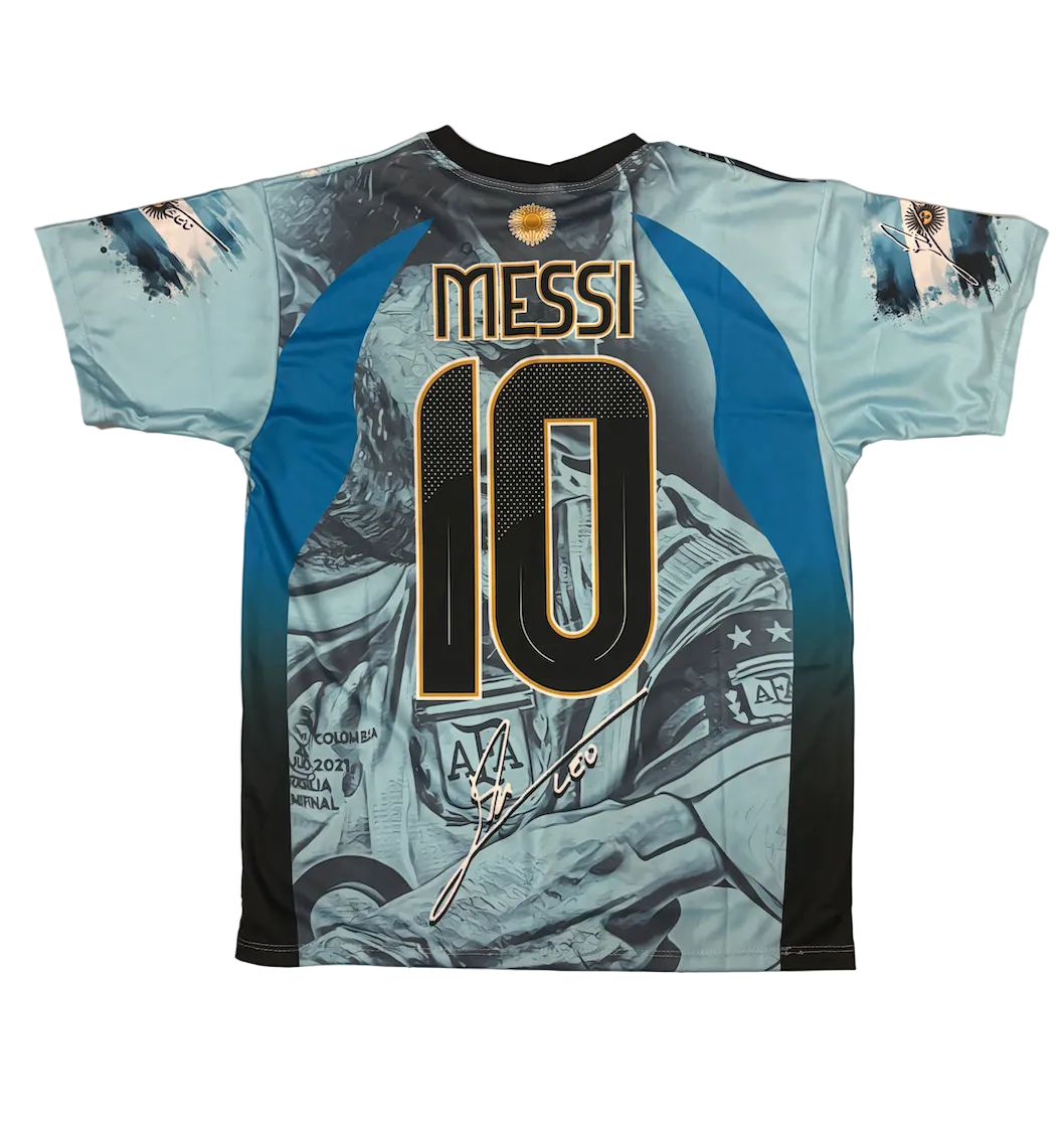 Lionel Messi Argentina Graphic Adult Jersey
