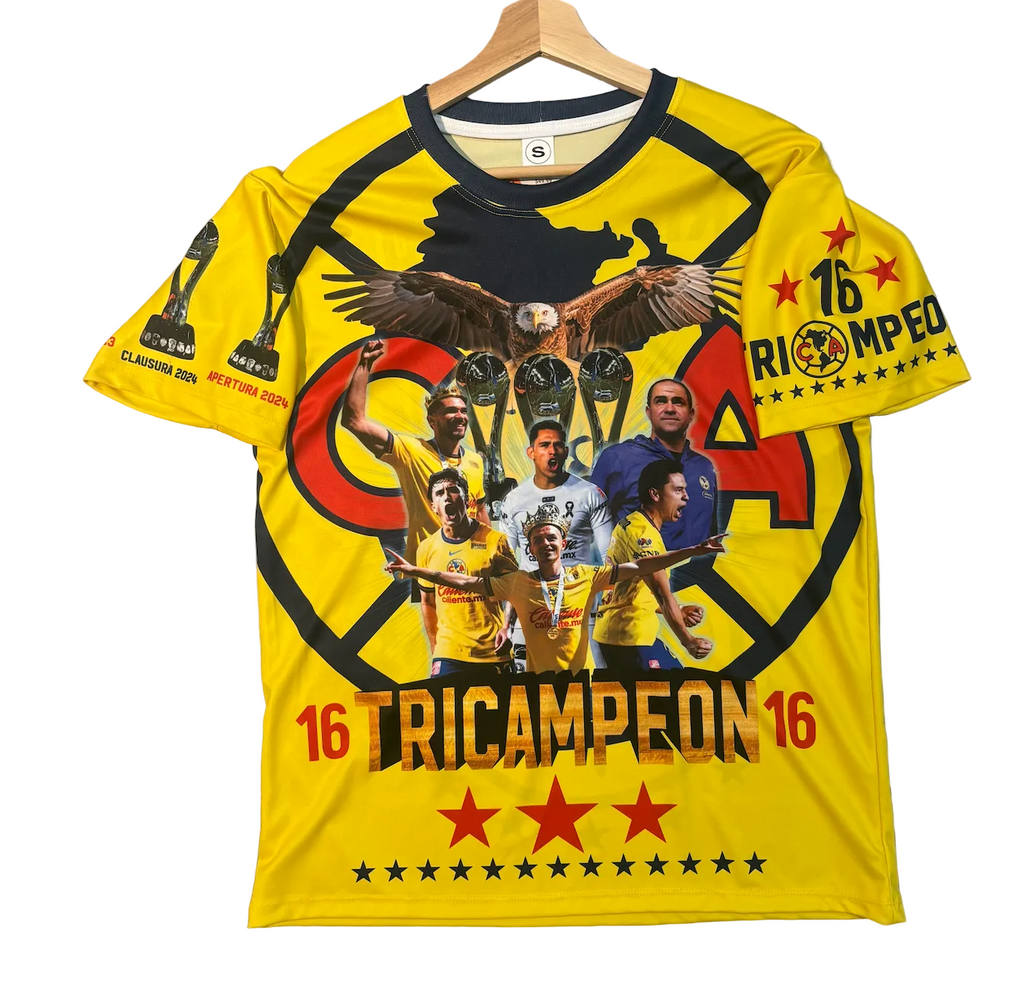 Club America Limited Edition Tri Campeon Adult Jersey