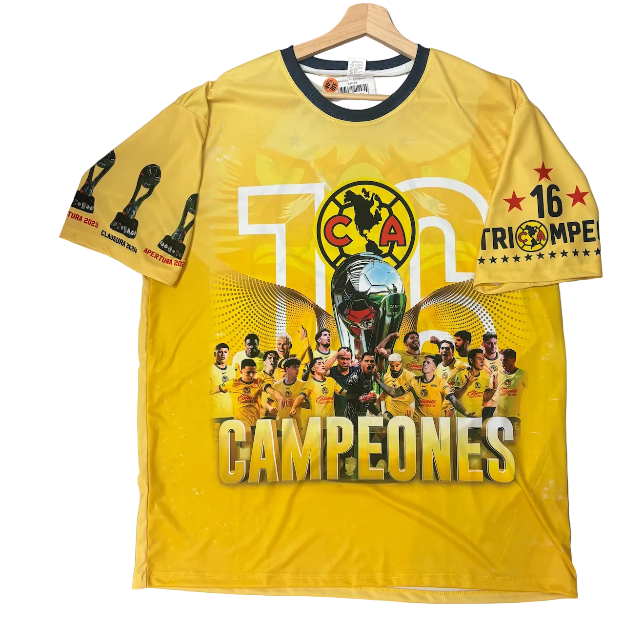 Club America Limited Edition Tri Campeon Adult Jersey