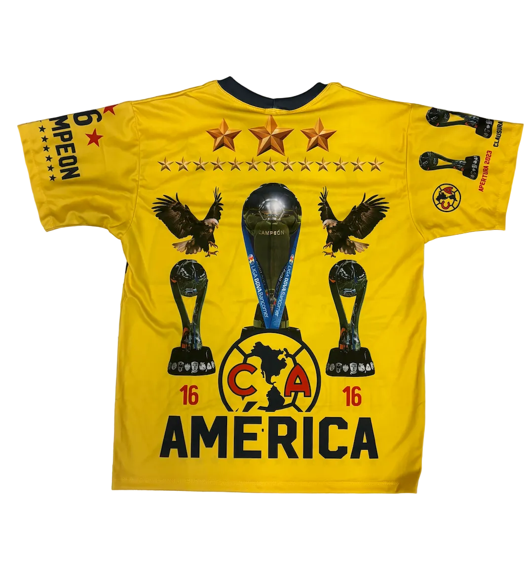 Club America Limited Edition Tri Campeon Adult Jersey