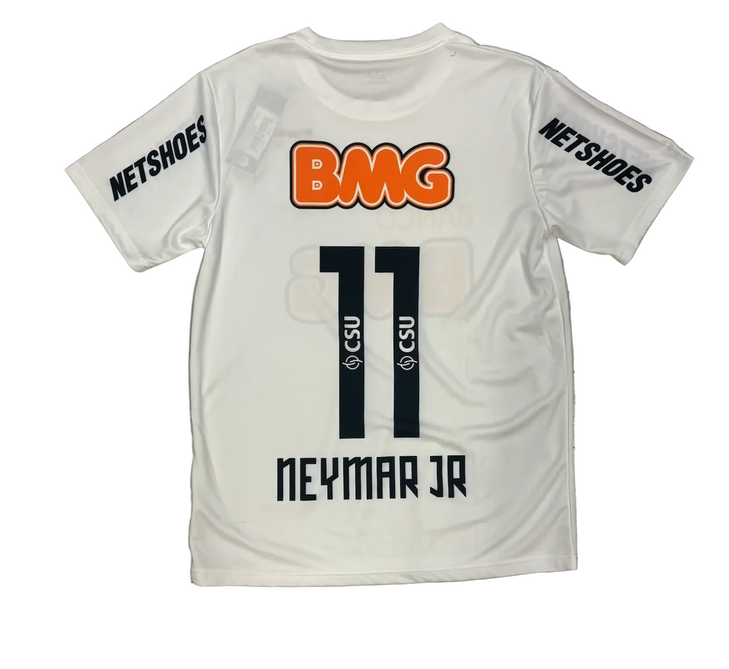 Retro Neymar Jr. Santos de Brazil White Adult Jersey