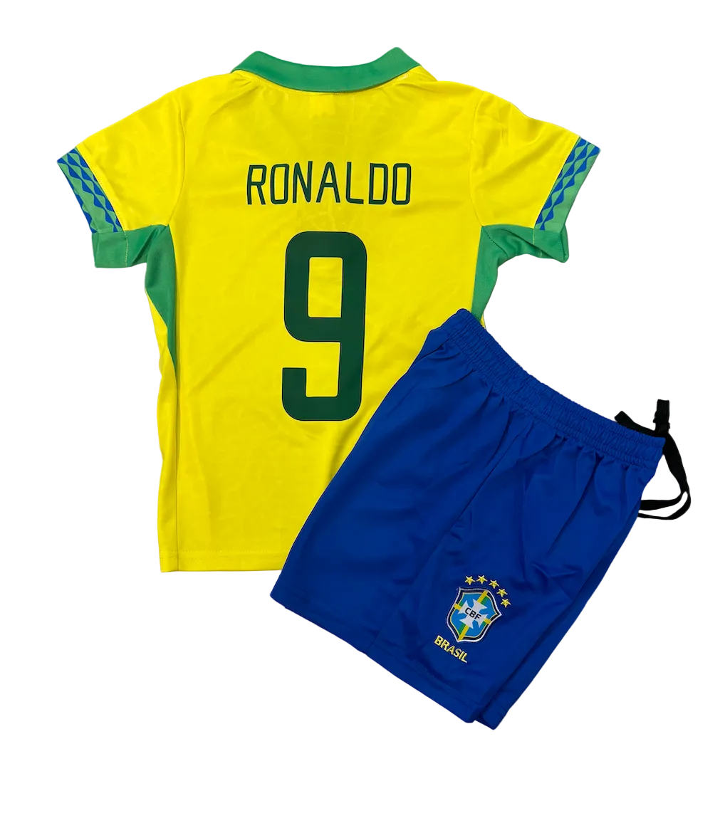 Ronaldo Nazario Brazil Home Kids Kit