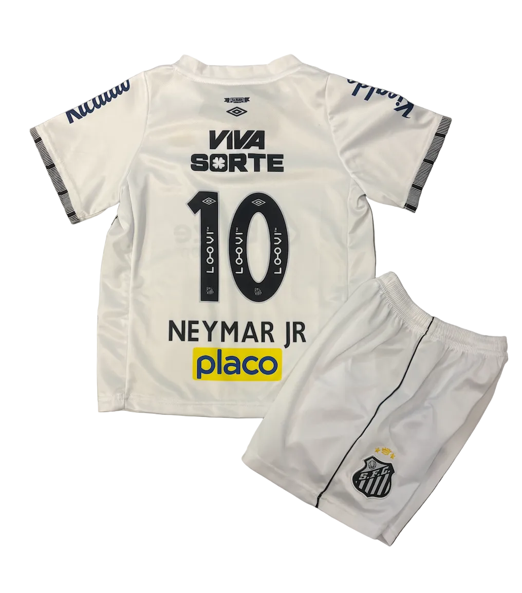 Neymar Jr. Santos de Brazil White Kids Kit