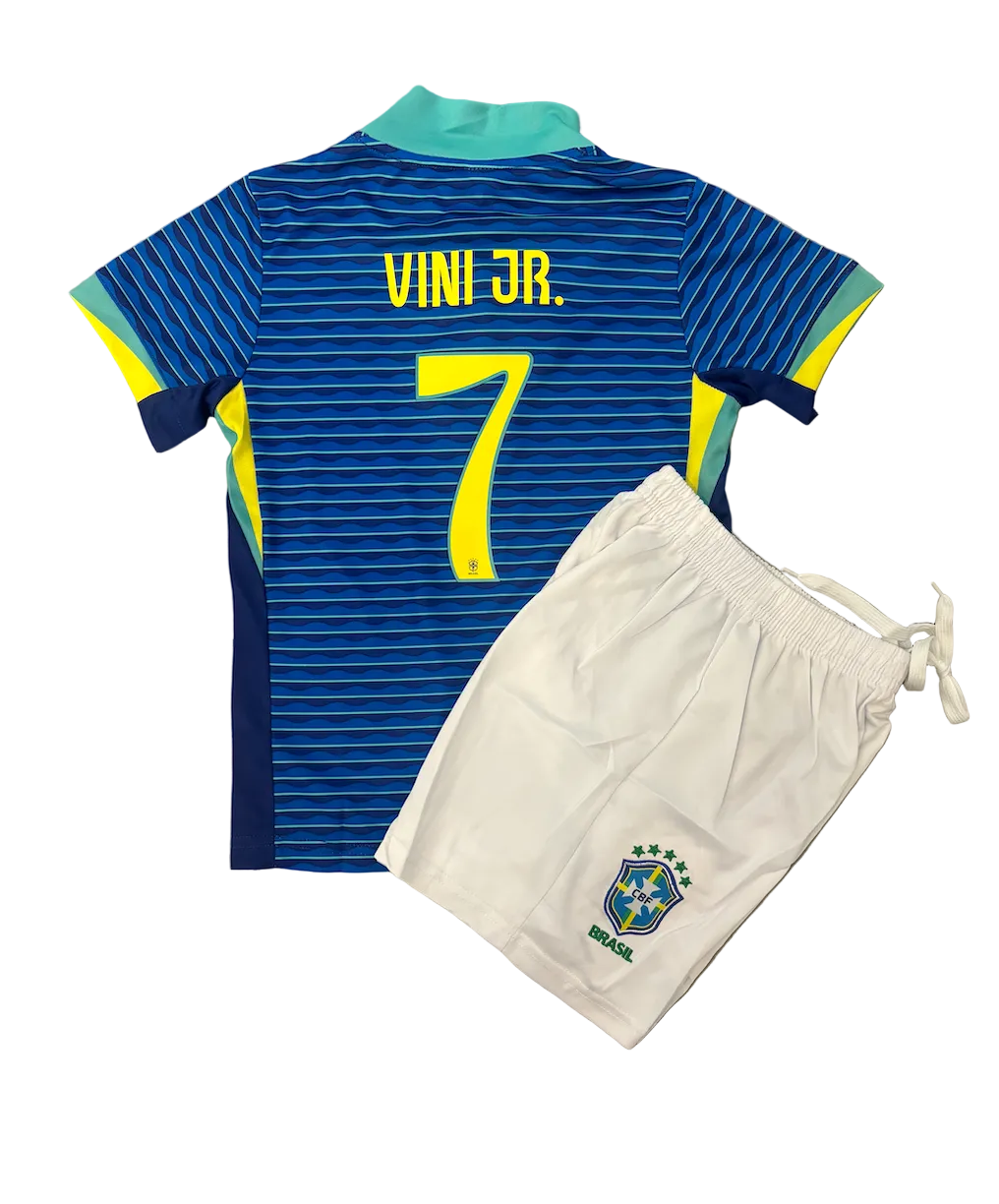 Vini Jr. Brazil Away Kids Kit