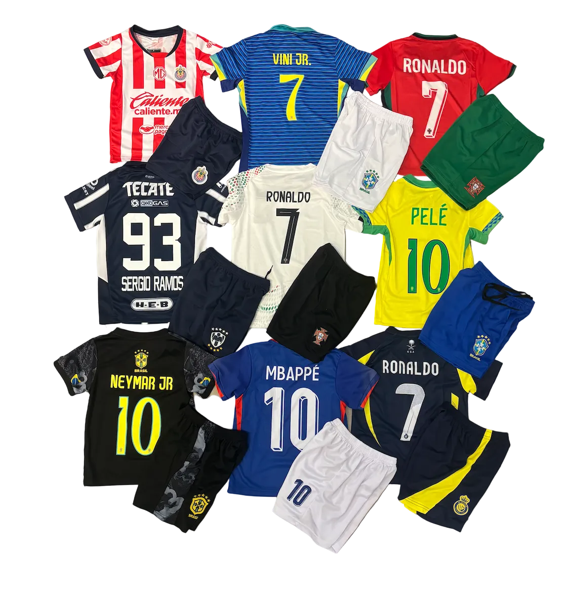 Mystery Kids Soccer Jersey Bundle: Includes Random Kits - 40+ Designs