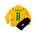 Raphinha Brazil Yellow Adult Zip Up Tracksuit Warm Up