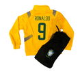 Ronaldo Brazil Yellow Adult Zip Up Tracksuit Warm Up