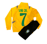 Vini Jr. Brazil Yellow Zip Up Tracksuit Warm Up