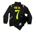 Vini Jr. Brazil Black Adult Zip Up Tracksuit Warm Up