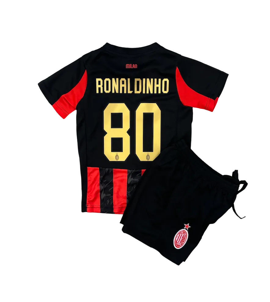 Ronaldinho AC Milan Home Kids Kit