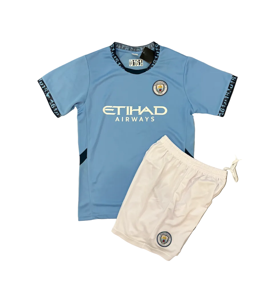 Erling Haaland Manchester City Home Kids Kit