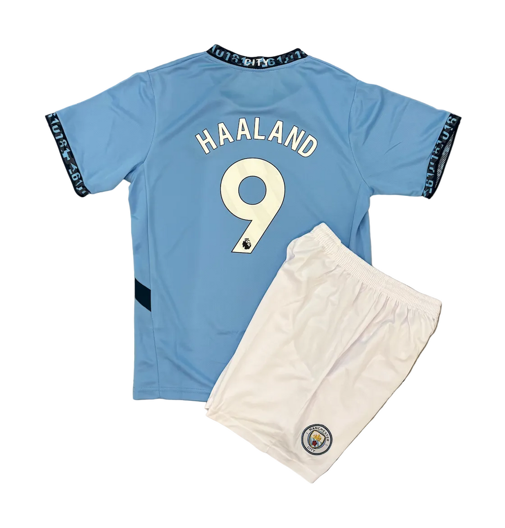 Erling Haaland Manchester City Home Kids Kit