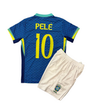 Pele Brazil Away Kids Kit