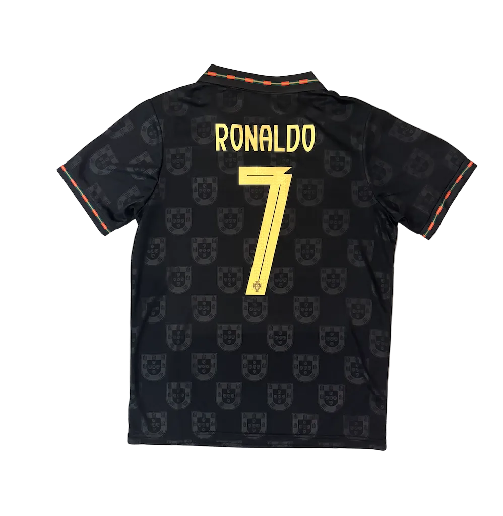 Cristiano Ronaldo Portugal Black Adult Jersey