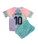 Lionel Messi Barcelona Pink and Blue Kids Kit