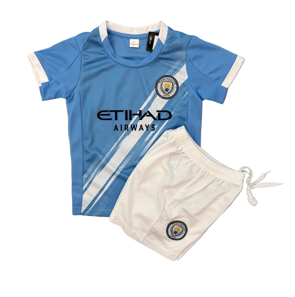 Rayan Cherki Manchester City Home Kids Kit