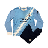 Erling Haaland Manchester City Home Long Sleeve Kids Kit