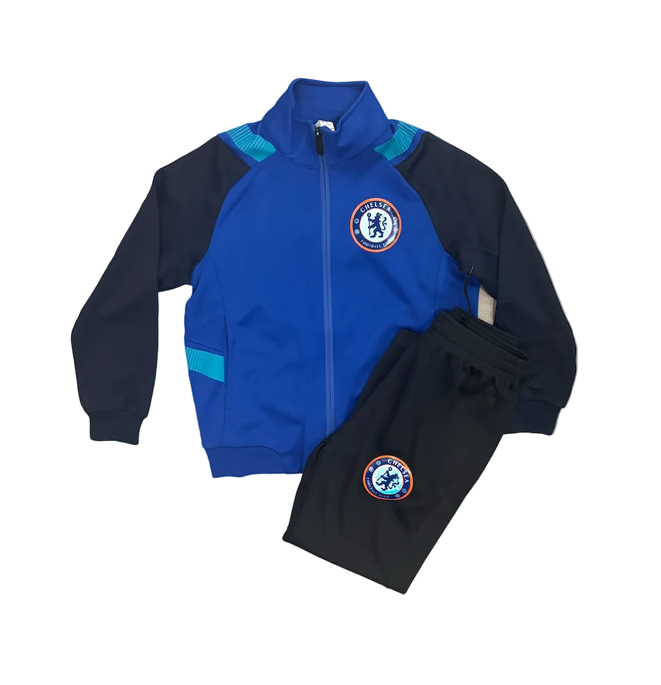 Cole Palmer Chelsea Blue Kids Zip Up Tracksuit Warm Up